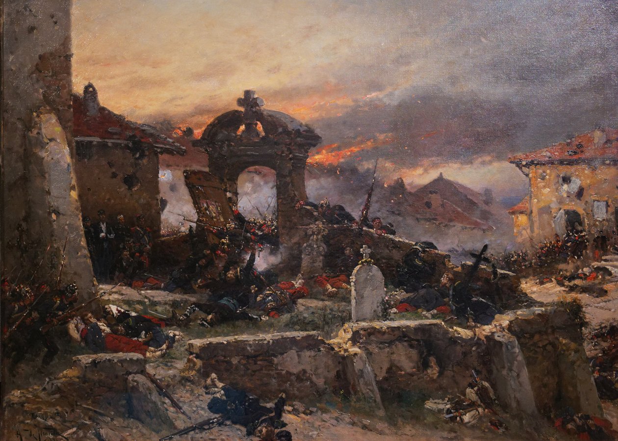 Saint-Privat temetője, 1870. augusztus 18., 1881 alkotó: Alphonse Marie de Neuville