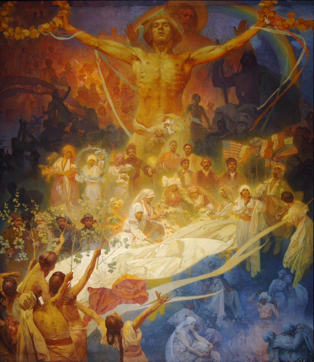 A szlávok apoteózisa. Szlávok az emberiségért, 1926 alkotó: Alphonse Mucha