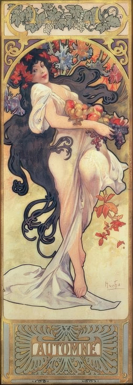 Ősz alkotó: Alphonse Mucha