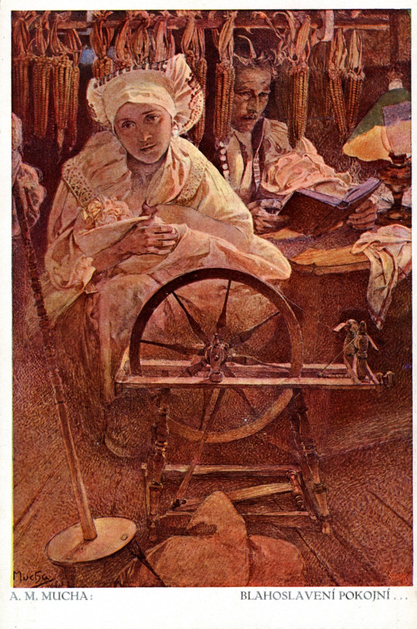 „Boldogok a szelídek, mert örökölni fogják a Földet”, 1906 alkotó: Alphonse Mucha
