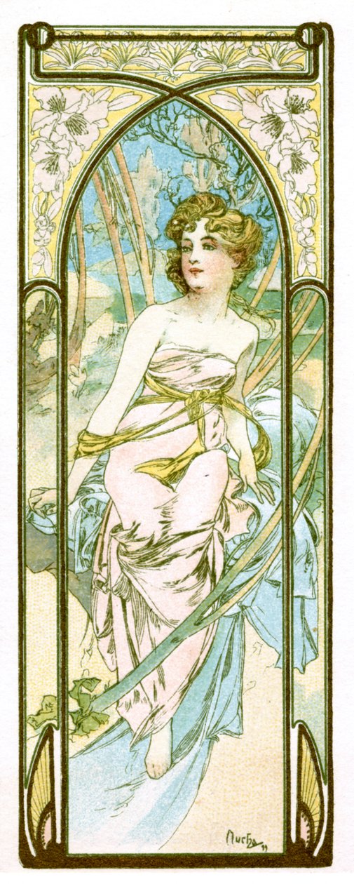 „A nap fényessége”, 1899 alkotó: Alphonse Mucha