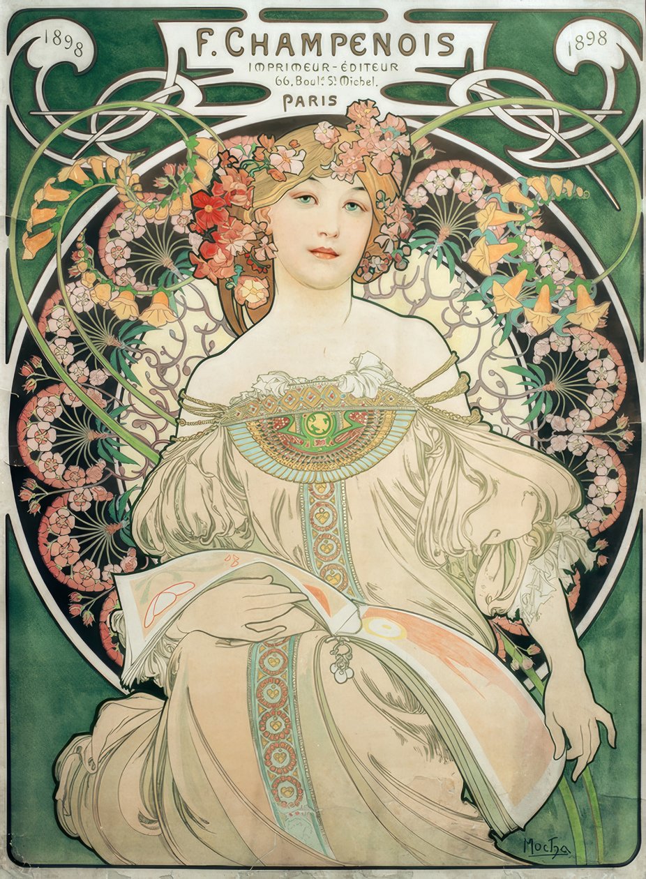 F. Champenois / Nyomda - Kiadó alkotó: Alphonse Mucha