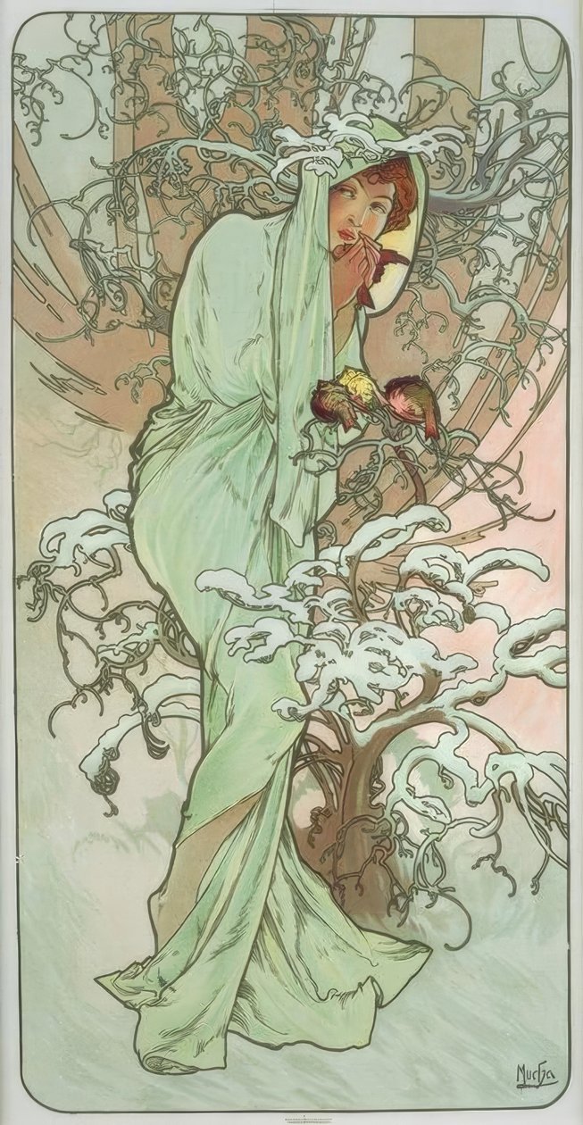 Téli alkotó: Alphonse Mucha