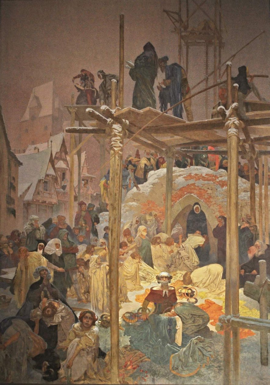 Jan Milic z Kromerize A szláv eposz ciklus alkotó: Alphonse Mucha