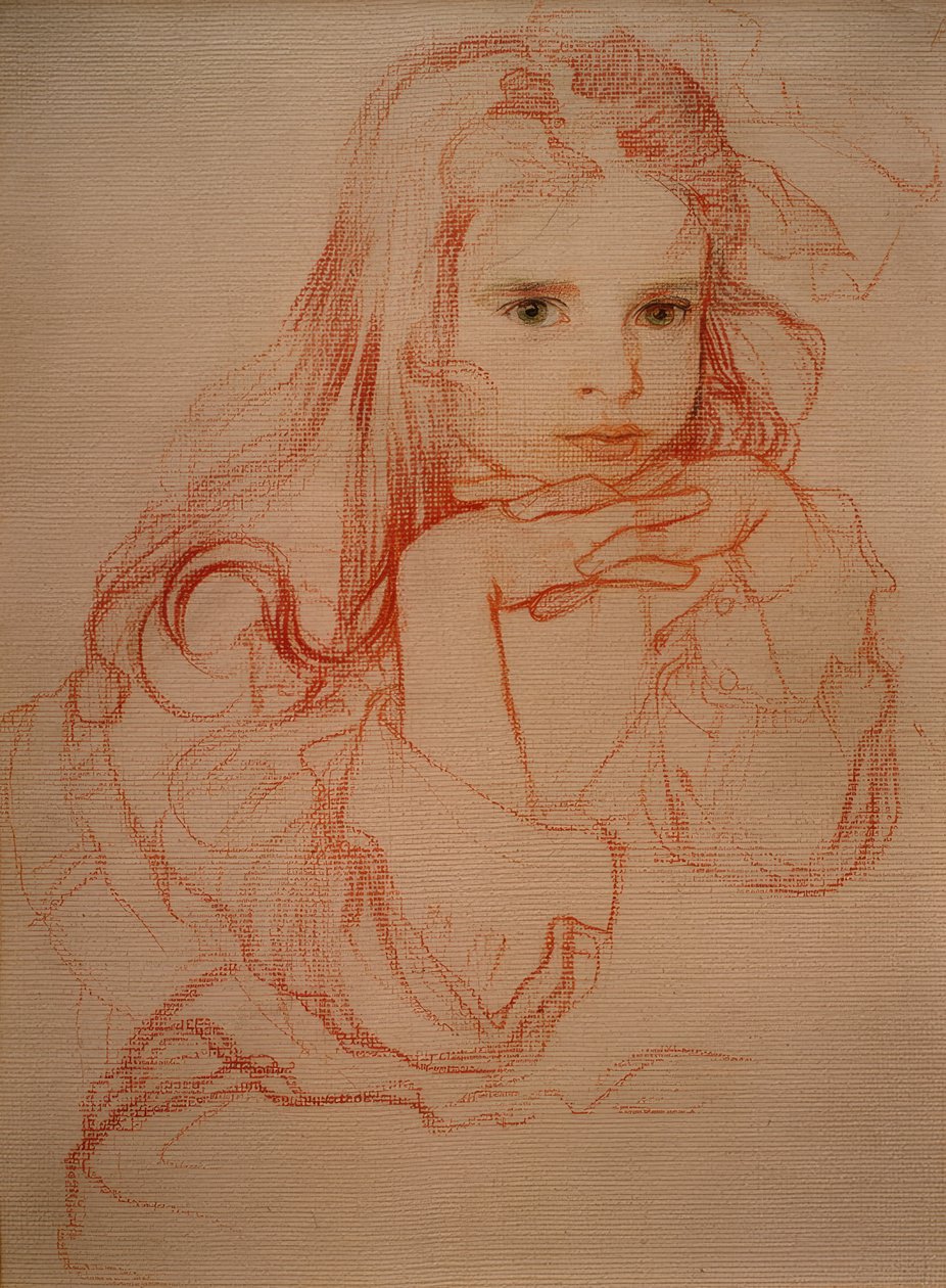 Jaroslava Mucha, a művész lánya alkotó: Alphonse Mucha