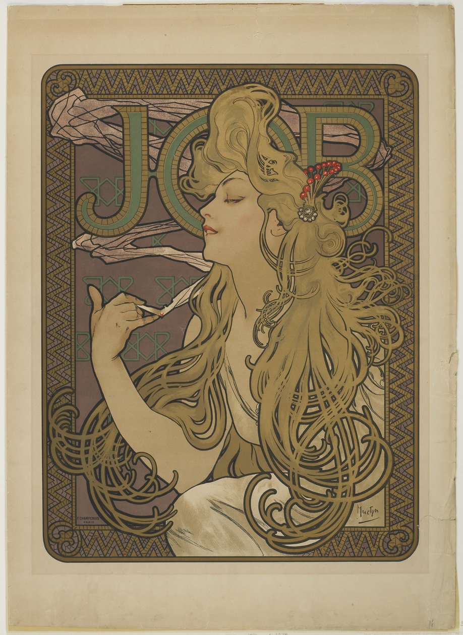 Job, 1896 alkotó: Alphonse Mucha