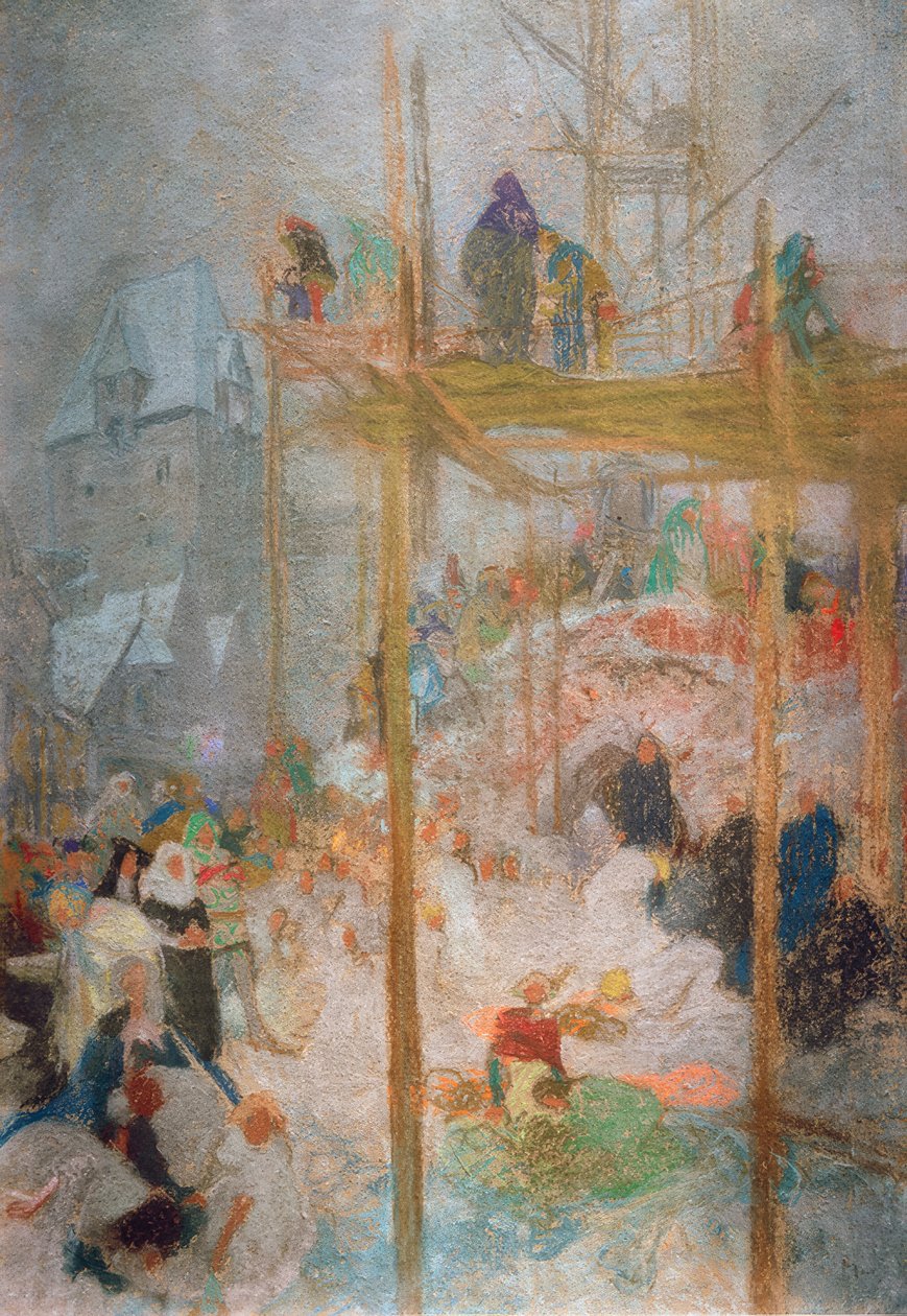 Johann Militsch von Kremsier / Study for Tripticch v. A. Mucha alkotó: Alphonse Mucha