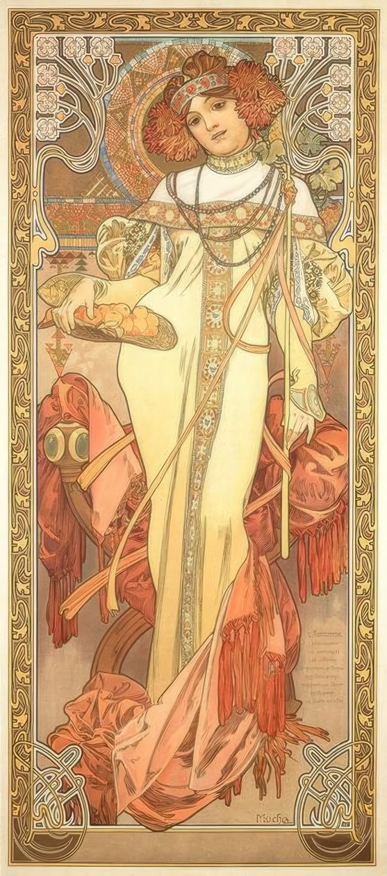 Ősz alkotó: Alphonse Mucha
