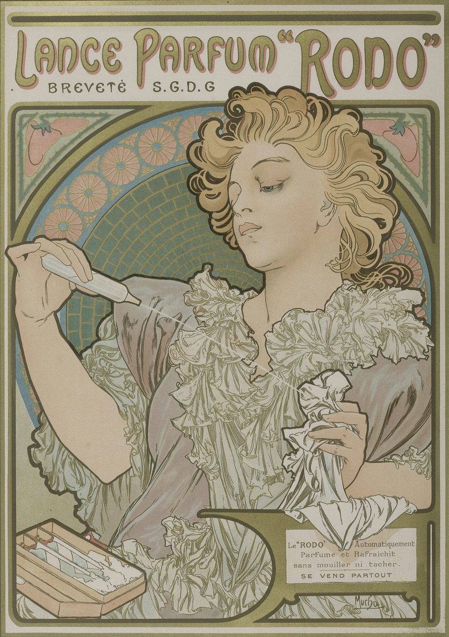 Lance Parfum Rodo alkotó: Alphonse Mucha