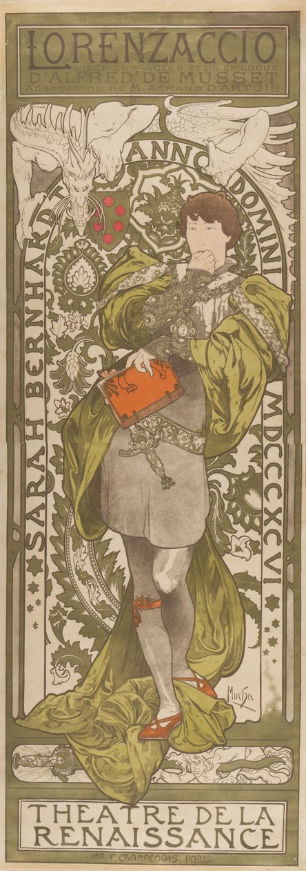 Lorenzaccio, 1896 alkotó: Alphonse Mucha
