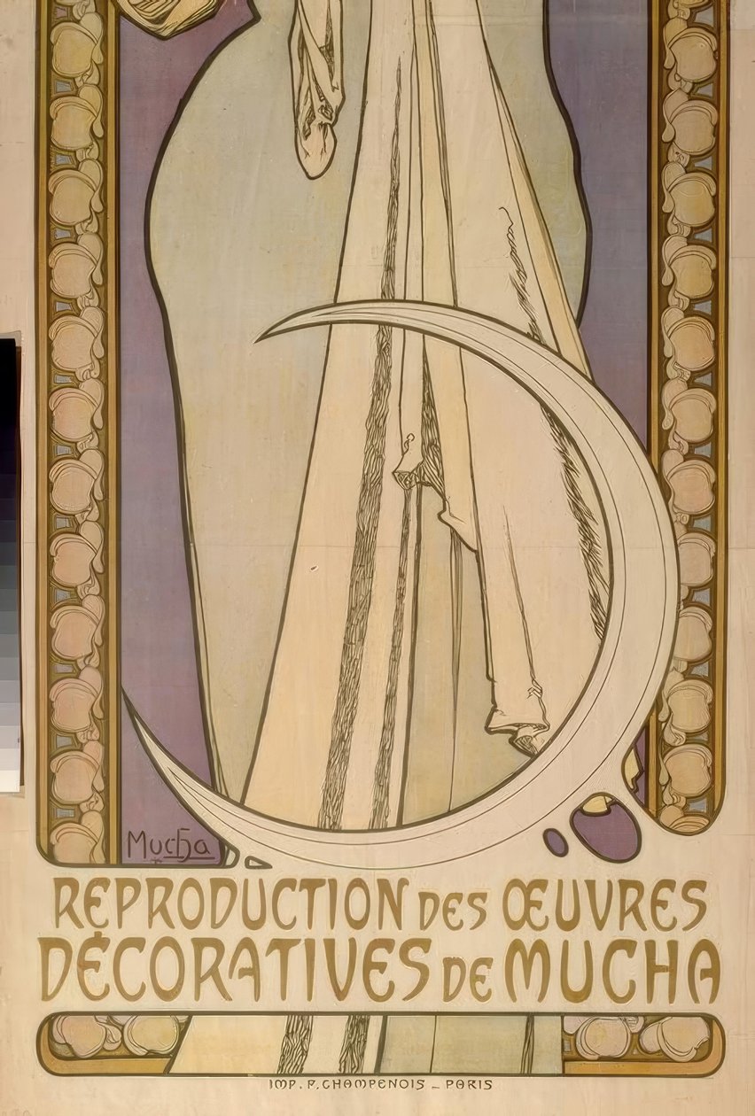 Lygie - Mucha dekoratív alkotásainak reprodukciója alkotó: Alphonse Mucha