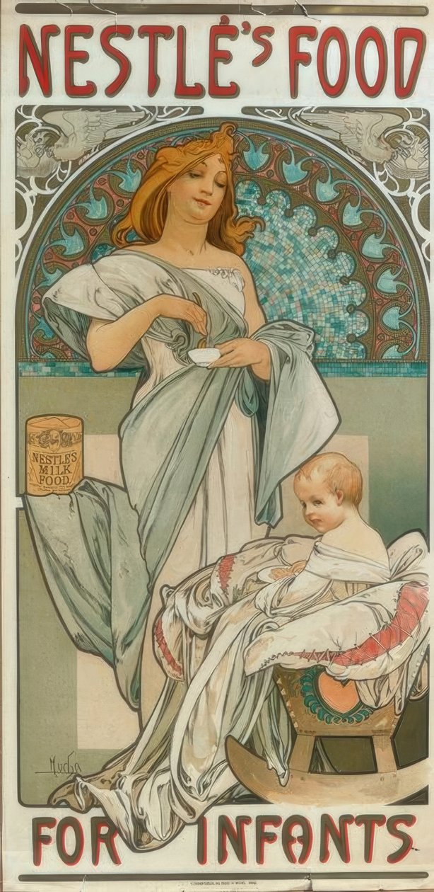 Nestlé csecsemőknek szánt élelmiszerek alkotó: Alphonse Mucha