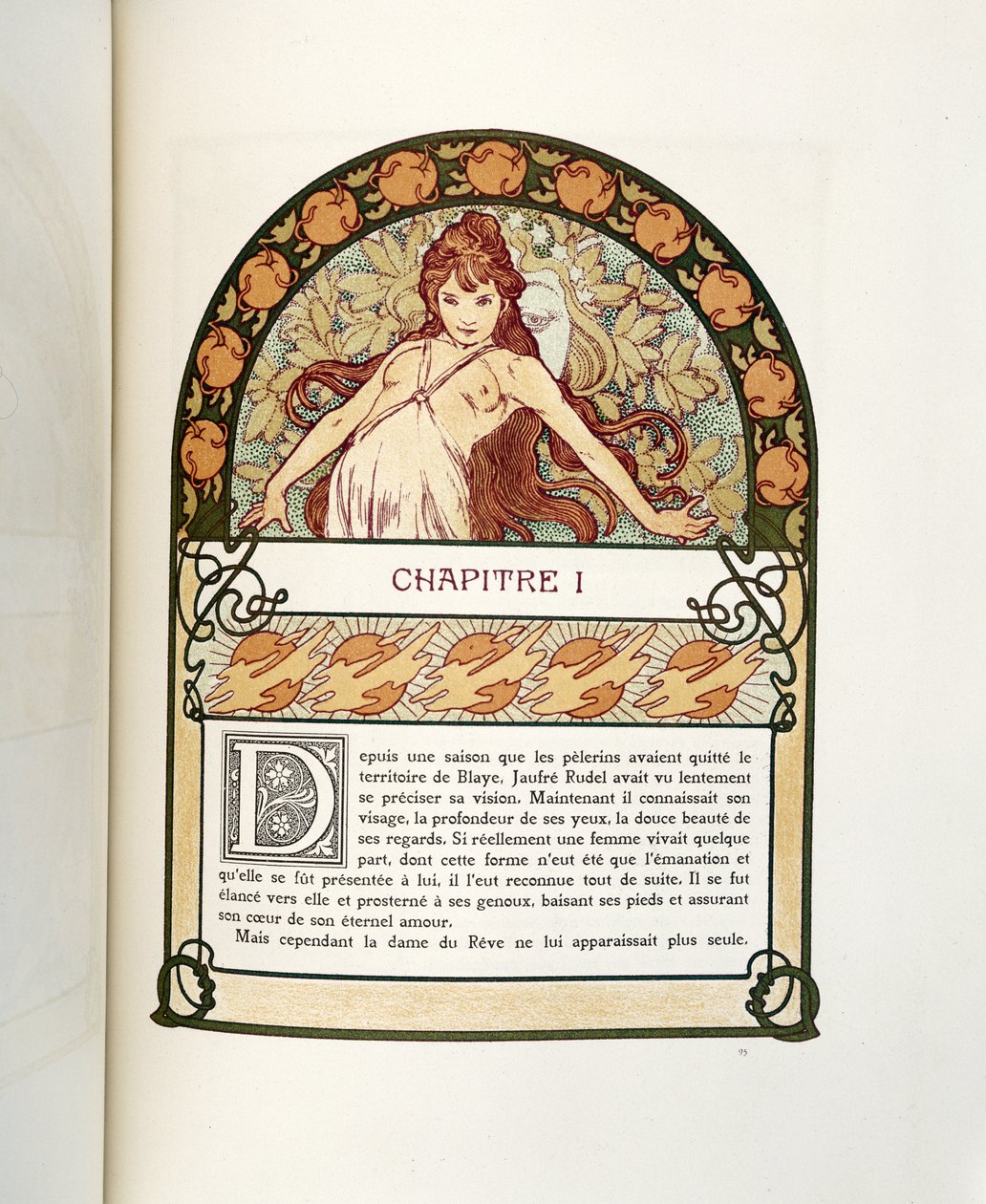 Oldal Ilsee-ből, Tripoli hercegnőből, 1897 alkotó: Alphonse Mucha