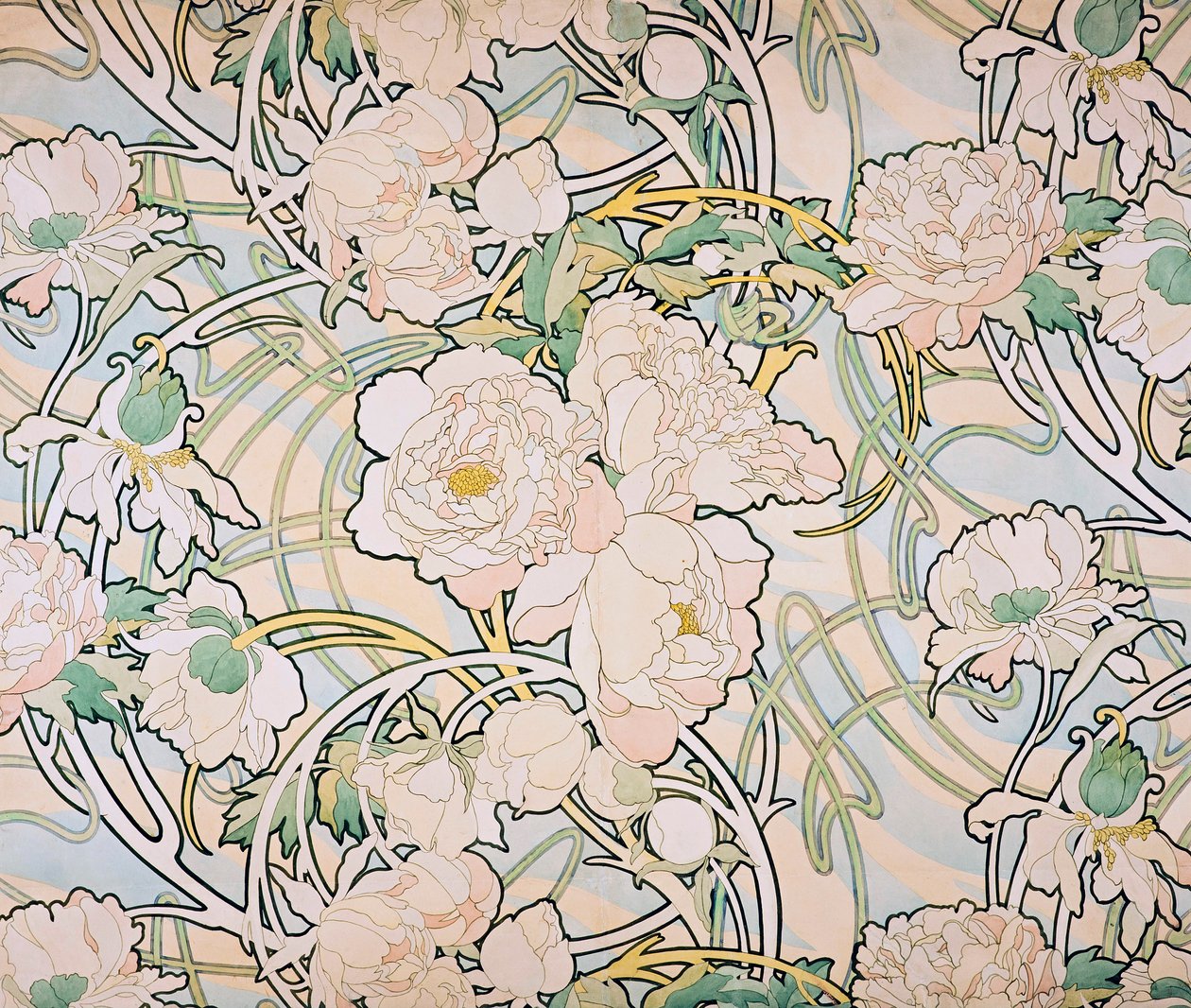 Pünkösdi rózsa, 1897 alkotó: Alphonse Mucha