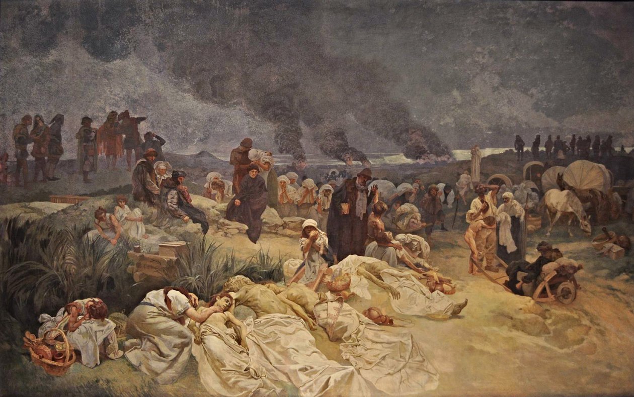 Petr Chelcicky a Vodnanynál A szláv eposz ciklus alkotó: Alphonse Mucha