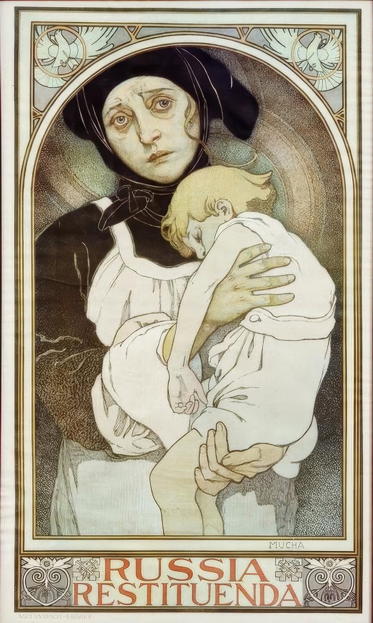 Oroszországot vissza kell állítani alkotó: Alphonse Mucha