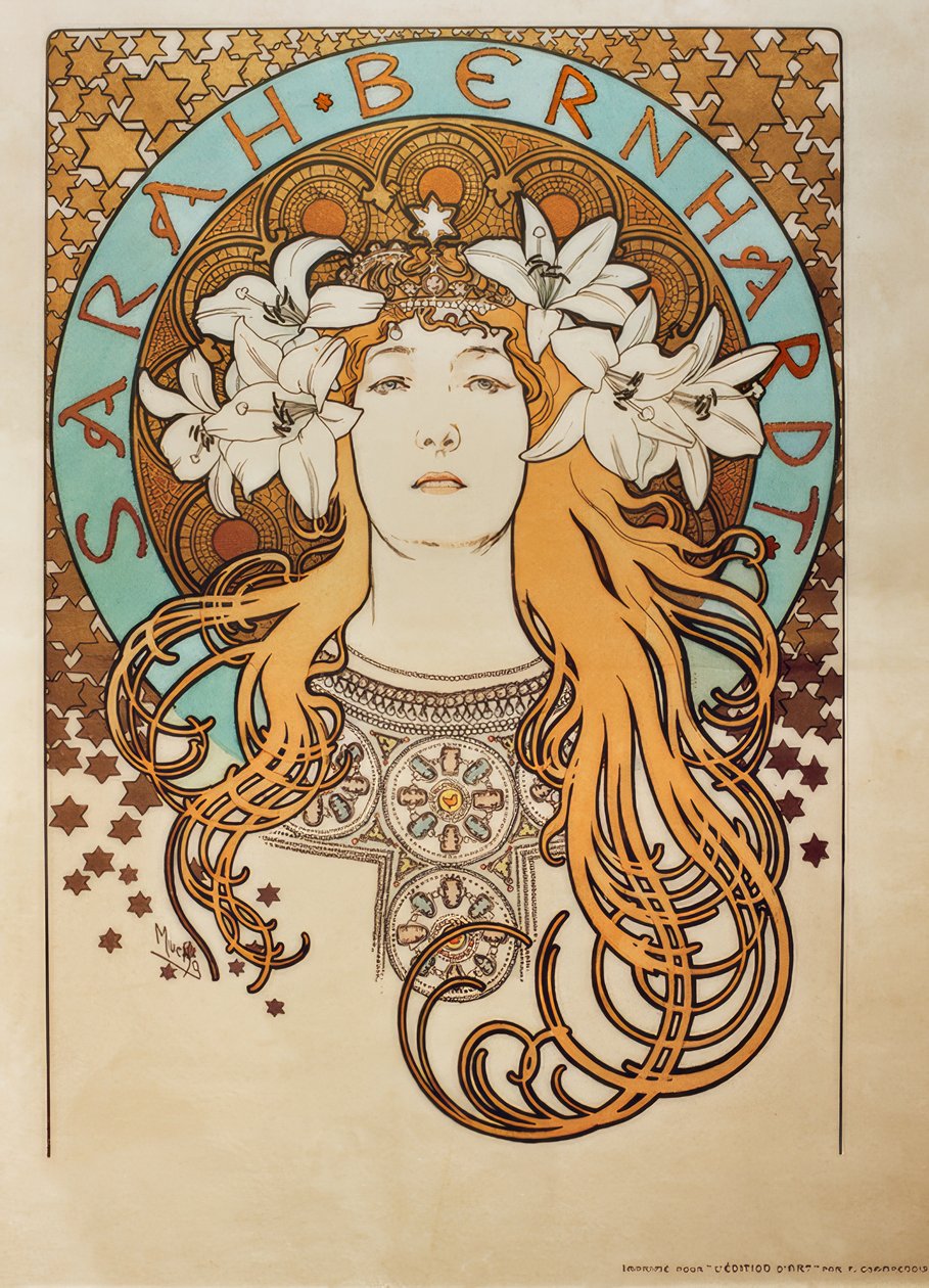 Sarah Bernhardt alkotó: Alphonse Mucha