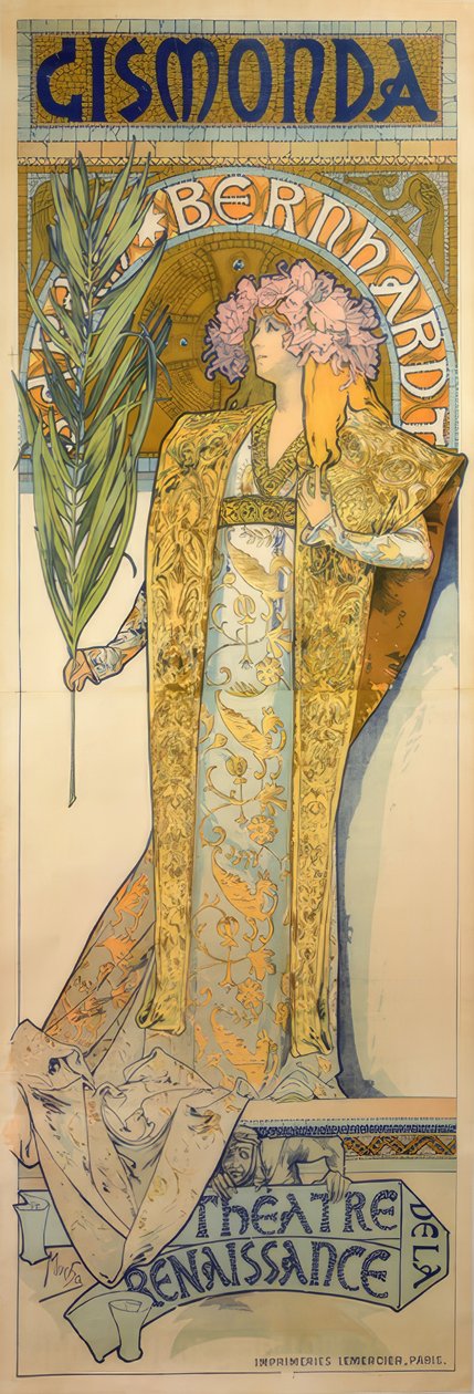 Sarah Bernhardt alkotó: Alphonse Mucha