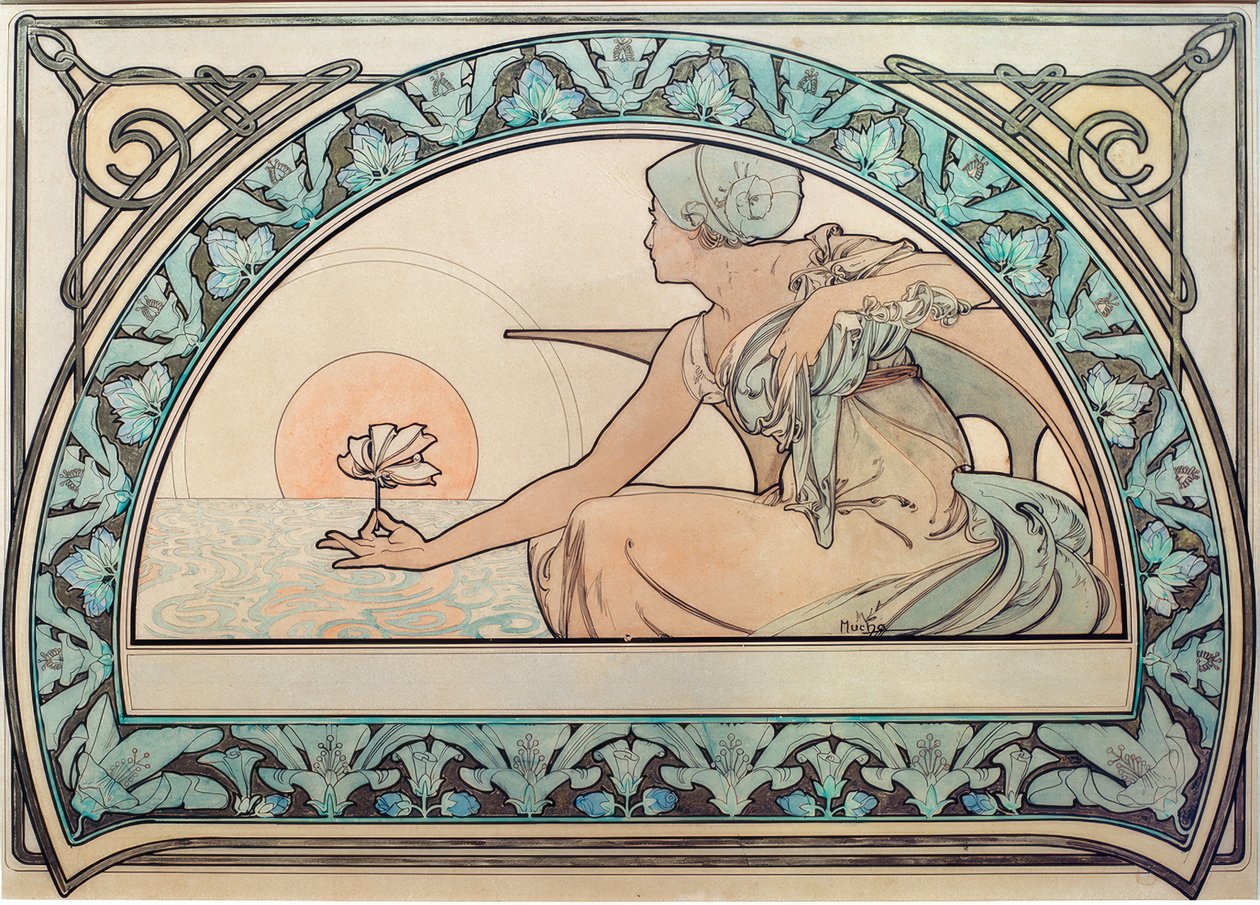 Seerose alkotó: Alphonse Mucha