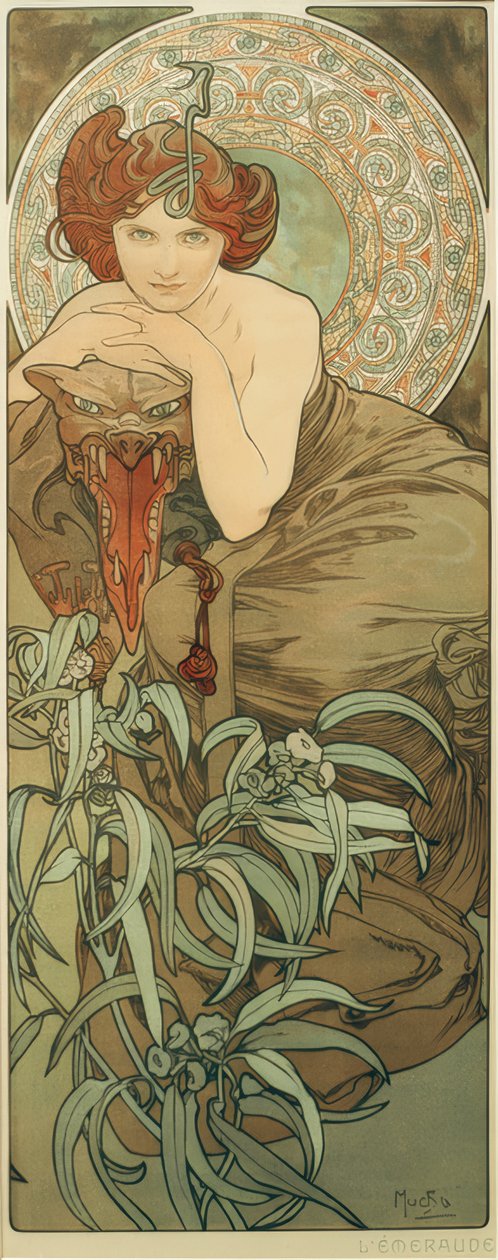 smaragd alkotó: Alphonse Mucha