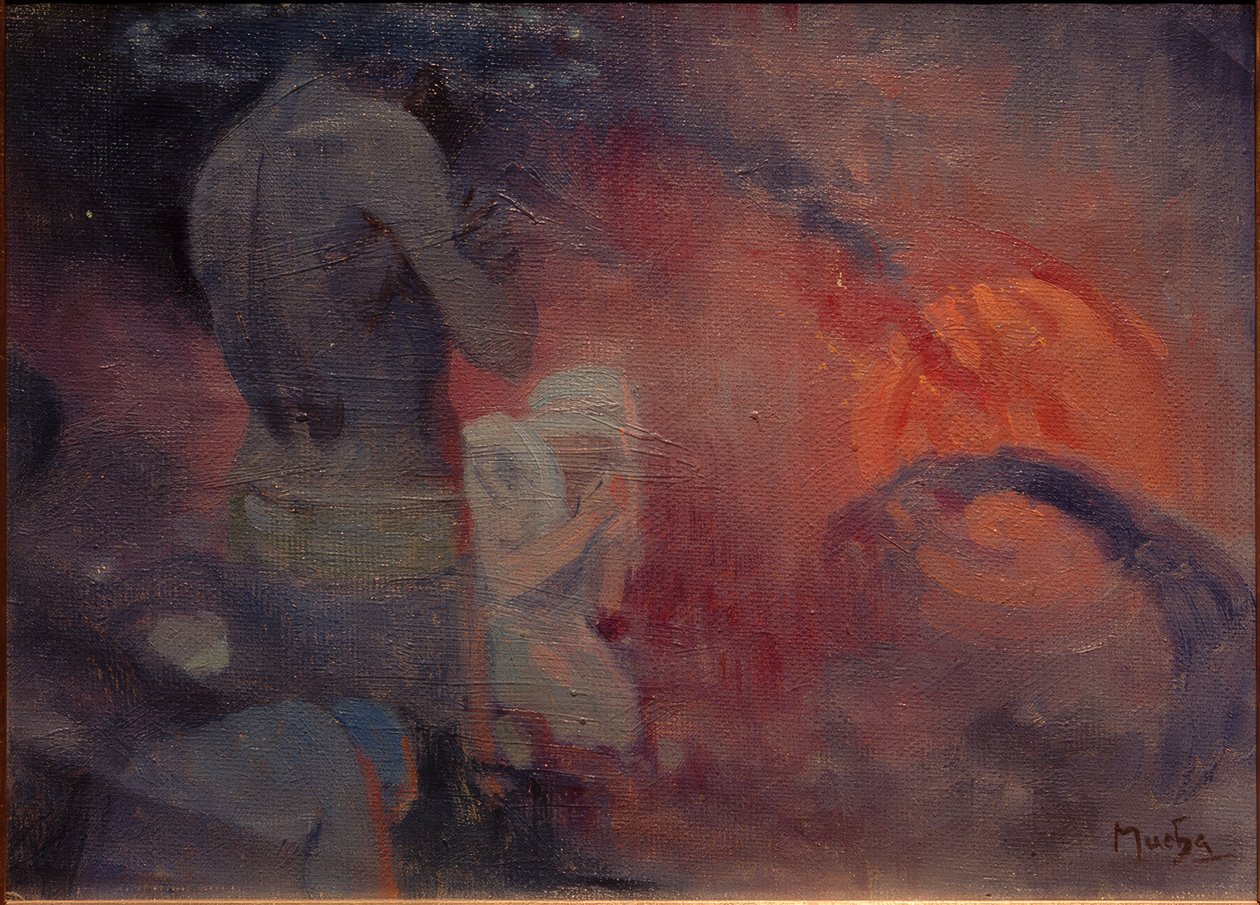 Szimbolikus illusztráció alkotó: Alphonse Mucha