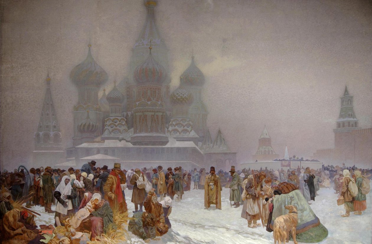 A jobbágyság eltörlése Oroszországban, 1914 alkotó: Alphonse Mucha