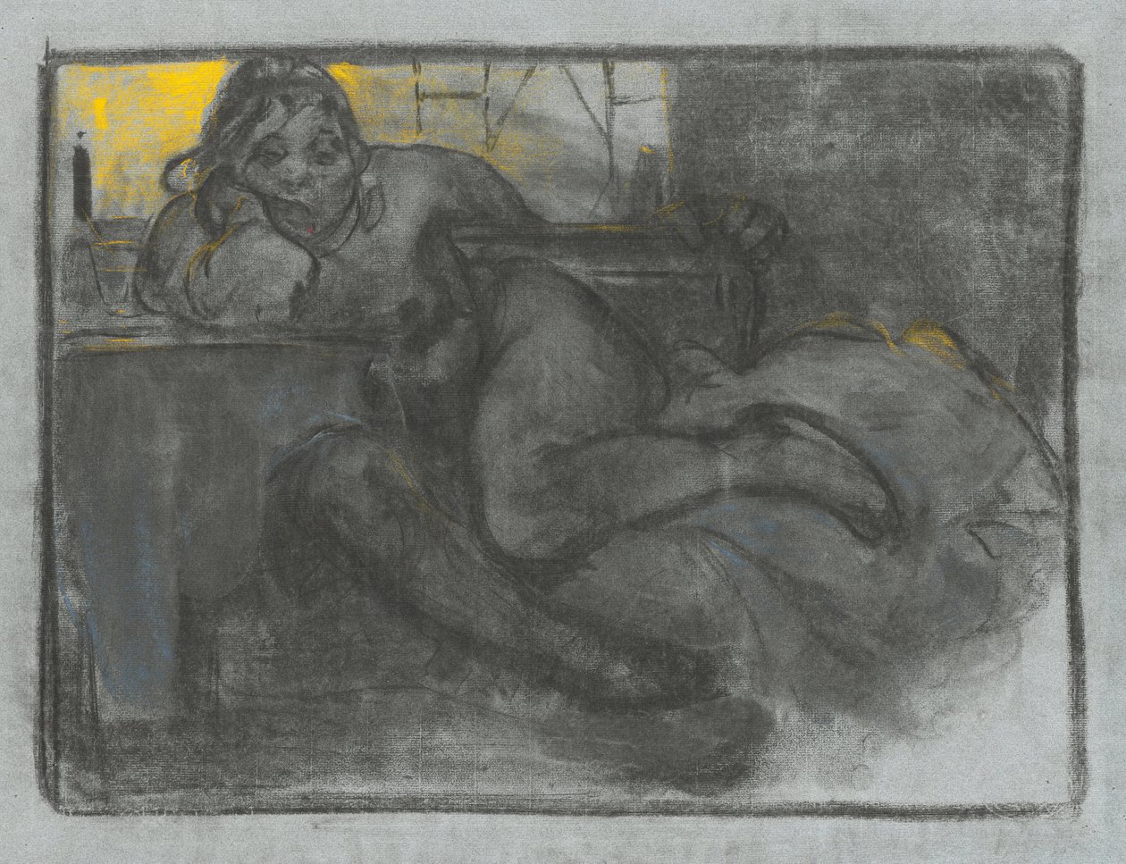 Az abszintivó, 1900-1905 alkotó: Alphonse Mucha