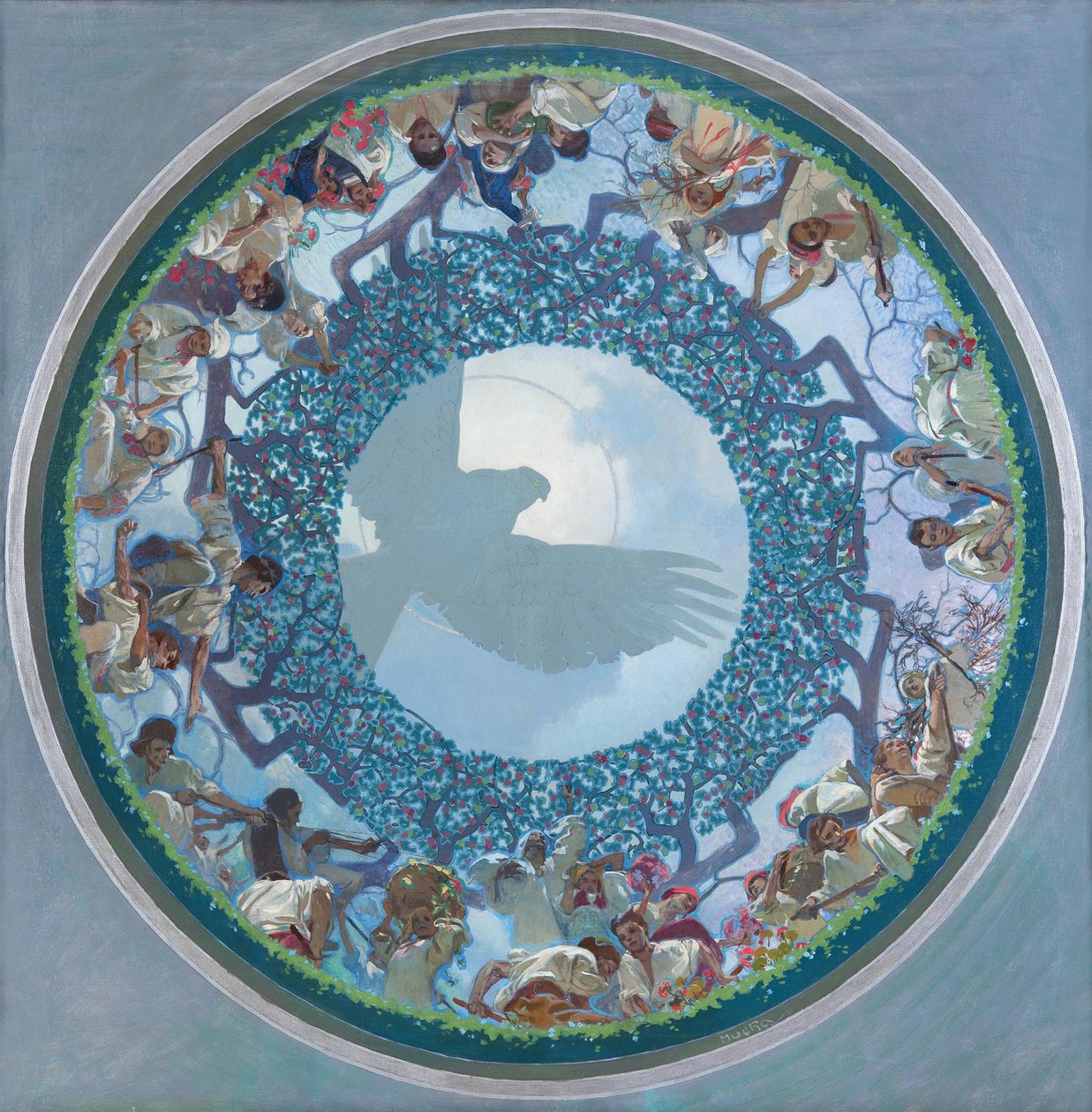 A szláv egység, 1910-1911 alkotó: Alphonse Mucha