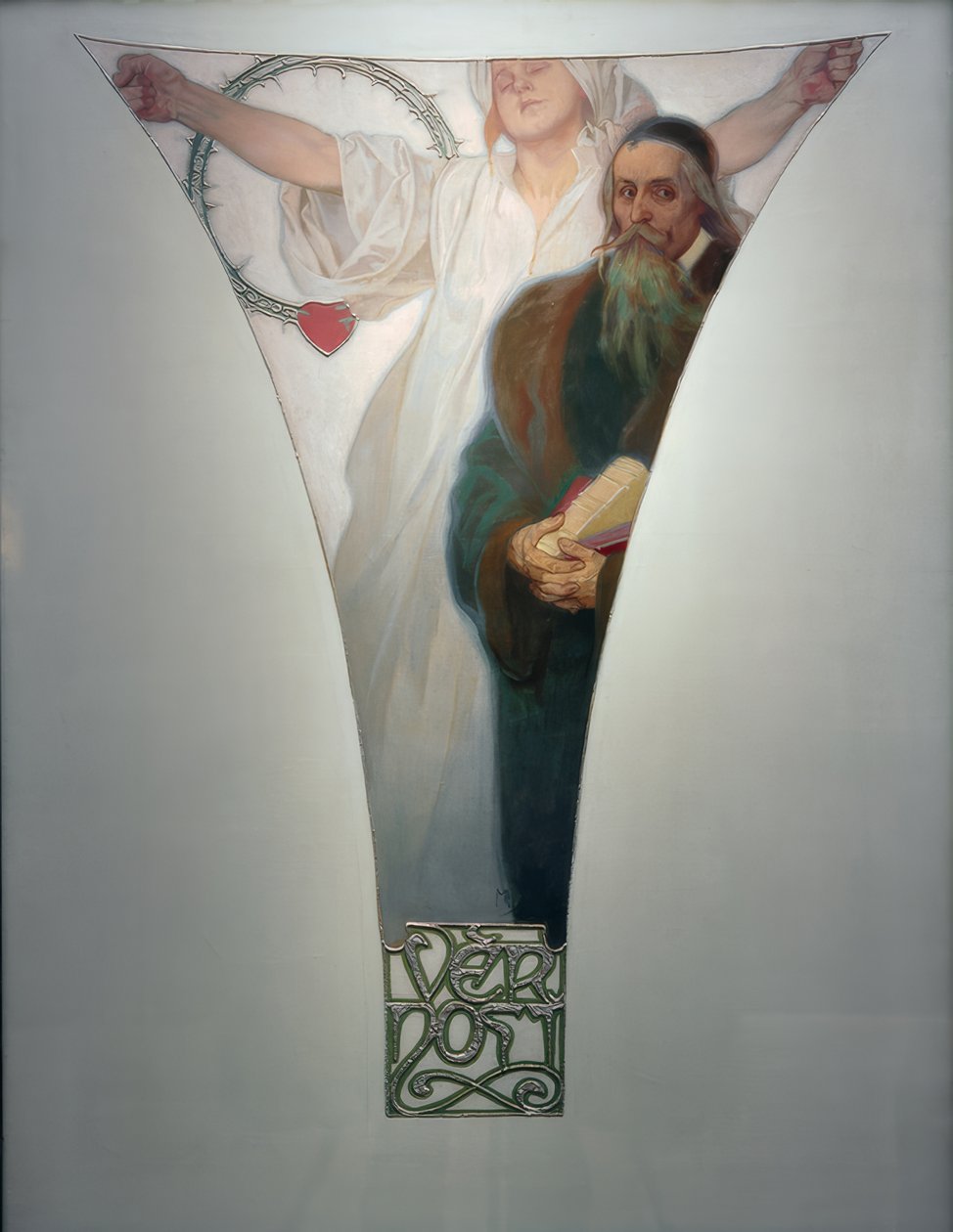 Treue - J.A.Komensky alkotó: Alphonse Mucha