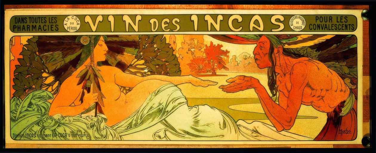 Inka bor (..) lábadozóknak alkotó: Alphonse Mucha