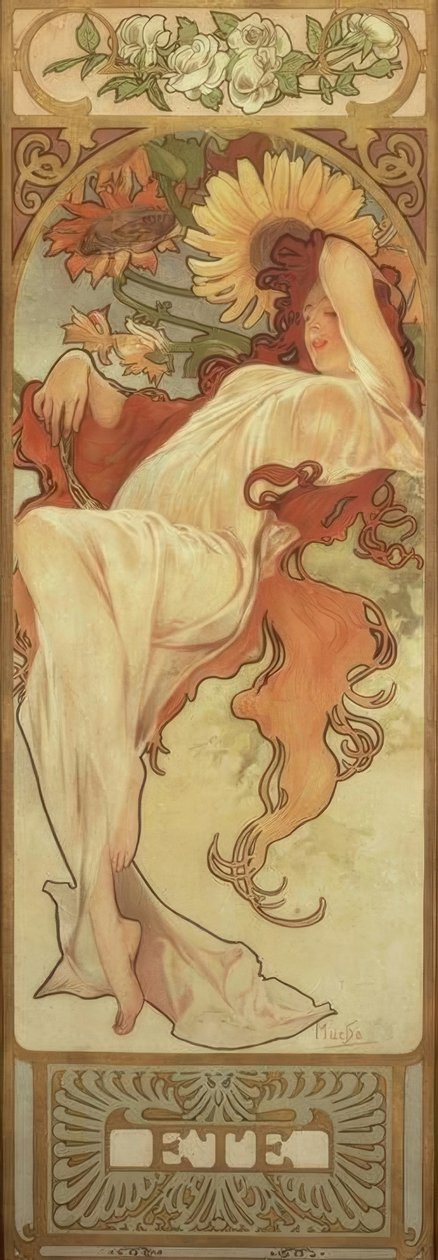 Nyár alkotó: Alphonse Mucha