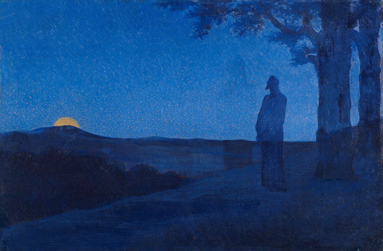 Krisztus magánya par Osbert, Alphonse (1857-1939). Olaj, fa, méret: 37,5x56 alkotó: Alphonse Osbert