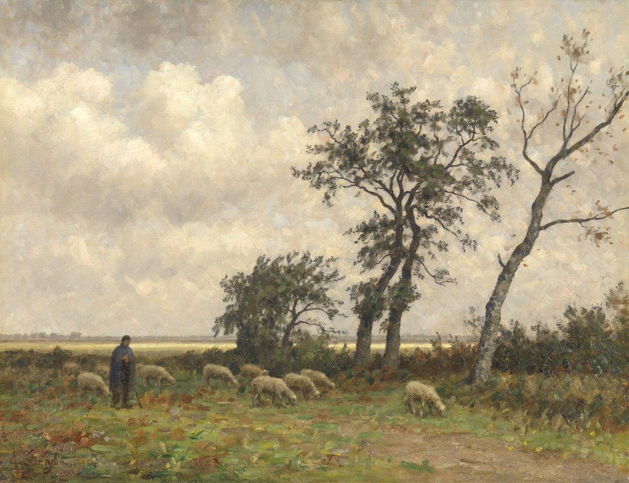 Táj Drenthében alkotó: Alphonse Stengelin