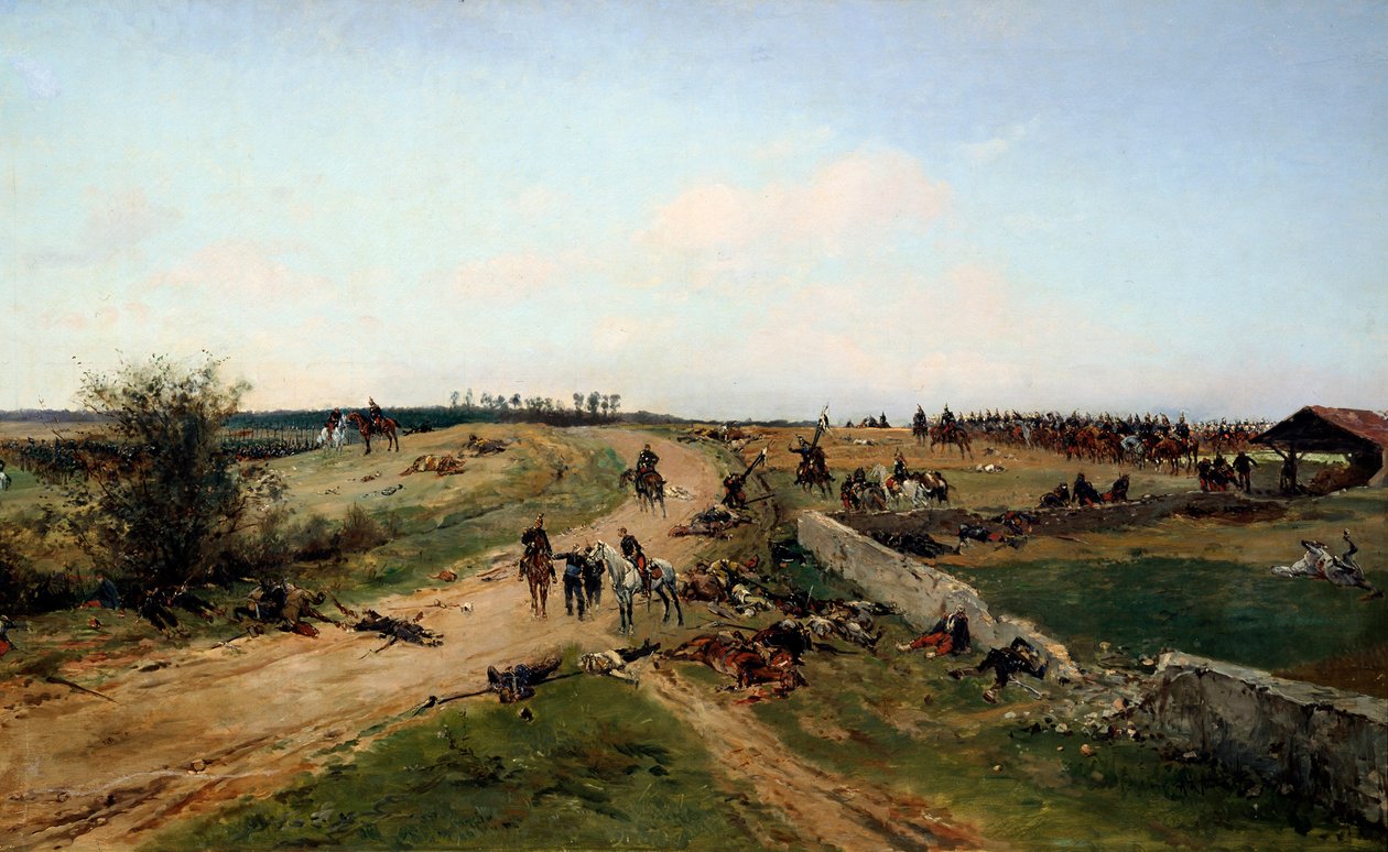„Jelenet a francia-porosz háborúból, 1870”, XIX. alkotó: Alphonse de Neuville