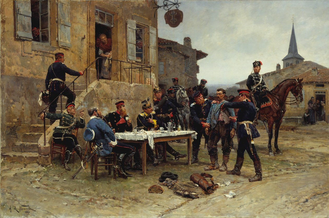 A feladó szállító, 1880. alkotó: Alphonse de Neuville