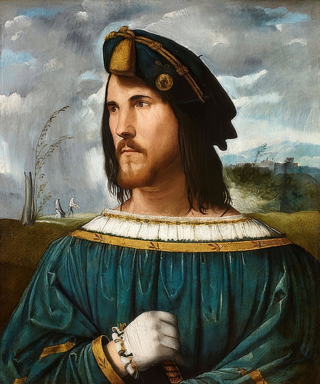 Egy úriember portréja (Cesare Borgia néven ismert). Zw. 1500 és 1524 alkotó: Altobello Melone