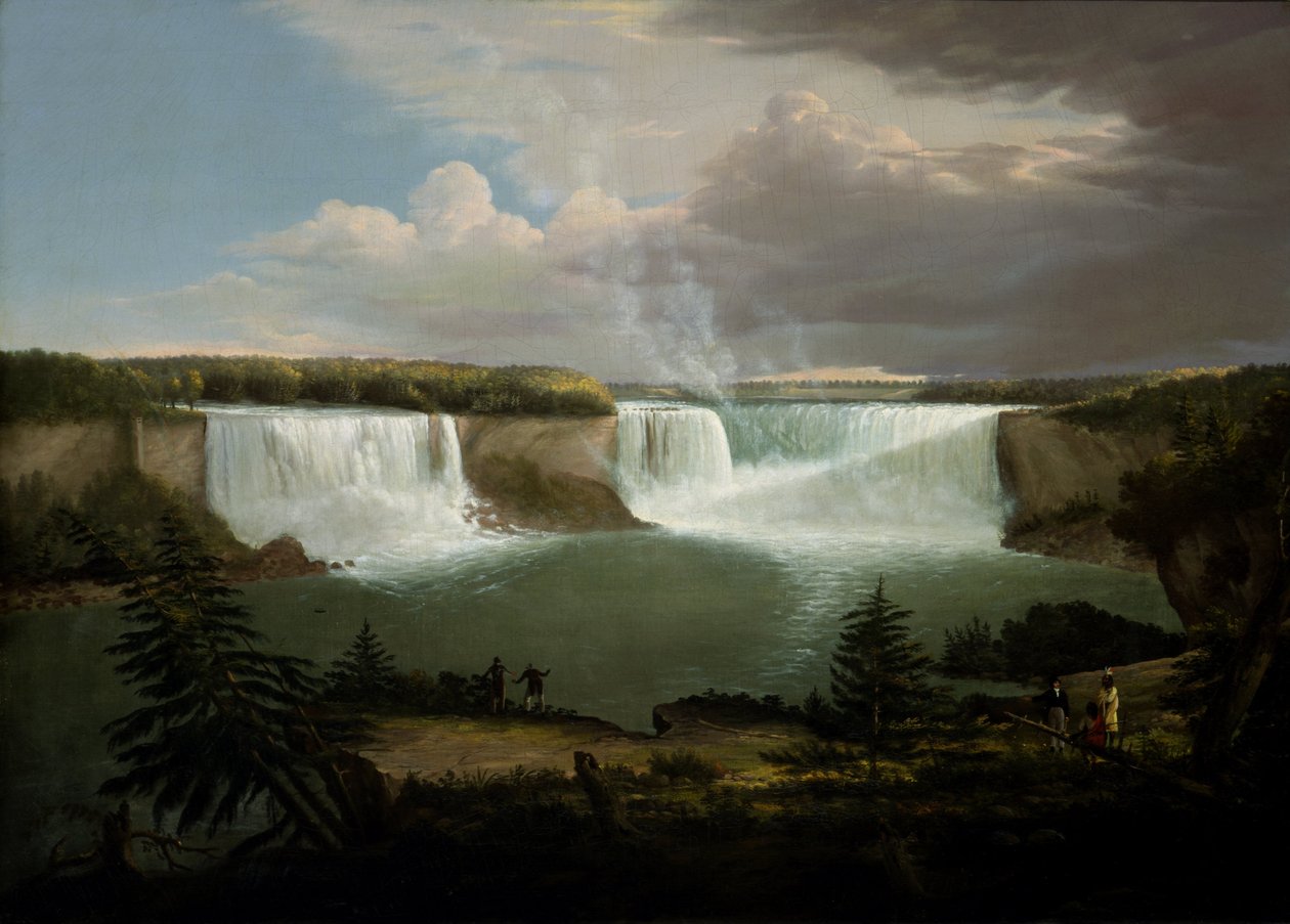 Általános nézet a Niagara -vízesésről alkotó: Alvan Fisher
