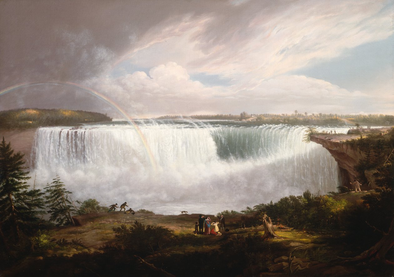 The Great Horseshoe Fall, Niagara, 1820. alkotó: Alvan Fisher