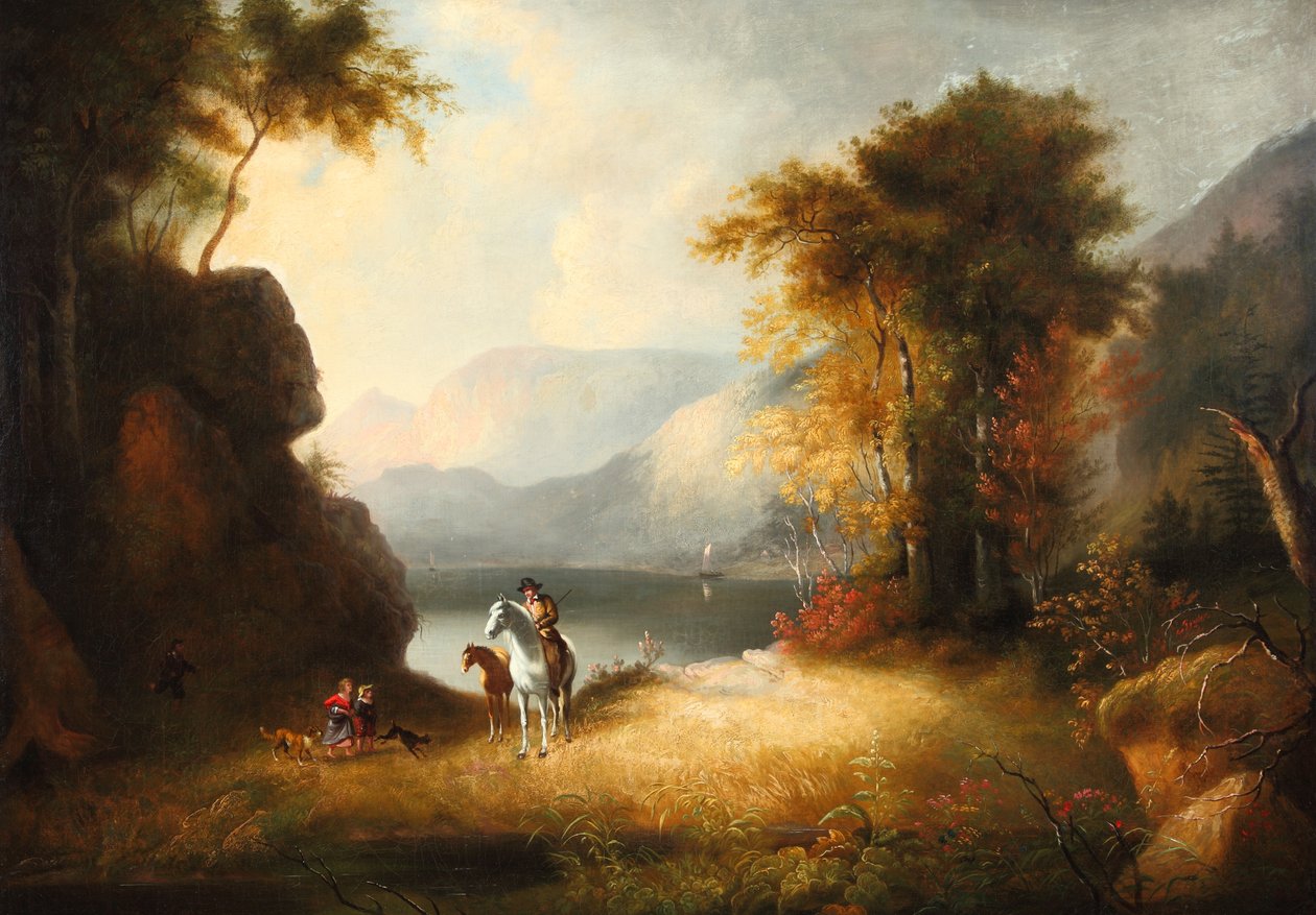 A hazatérés 1835 (Olaj, vászon) alkotó: Alvan Fisher