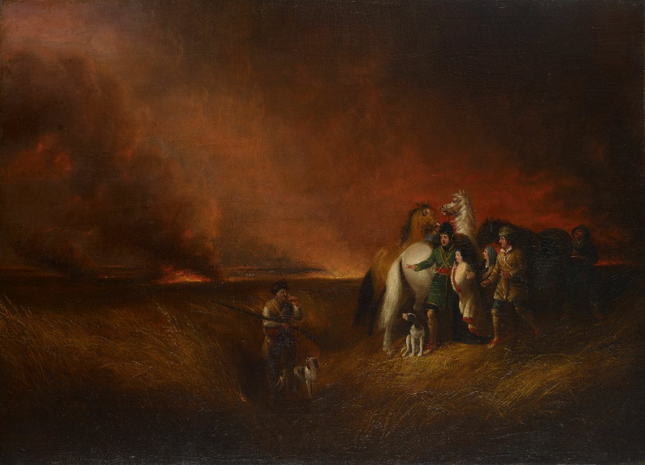 Lángoló préri, 1827. alkotó: Alvan Fisher