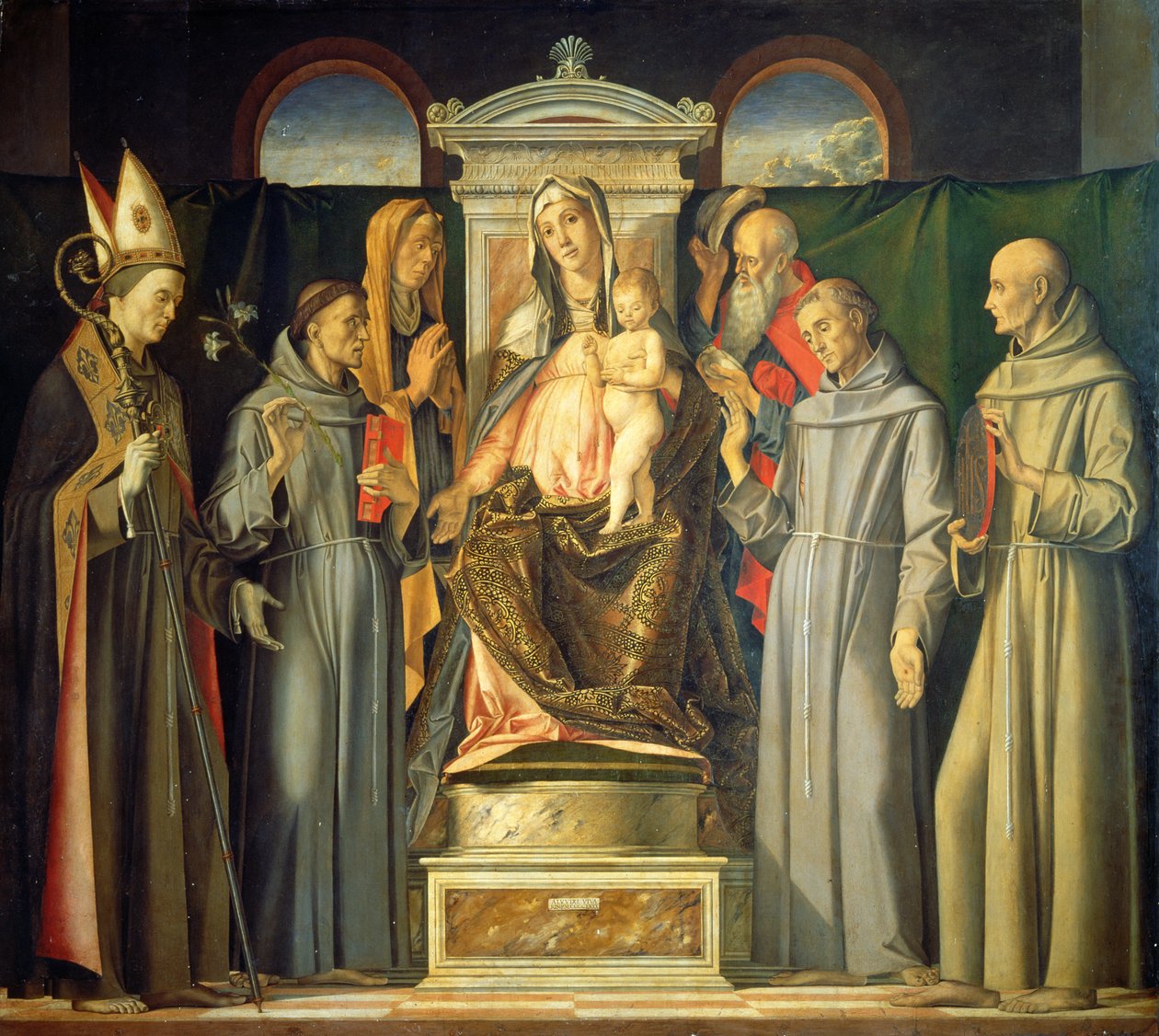 Madonna trónolva, 1480 alkotó: Alvise Vivarini