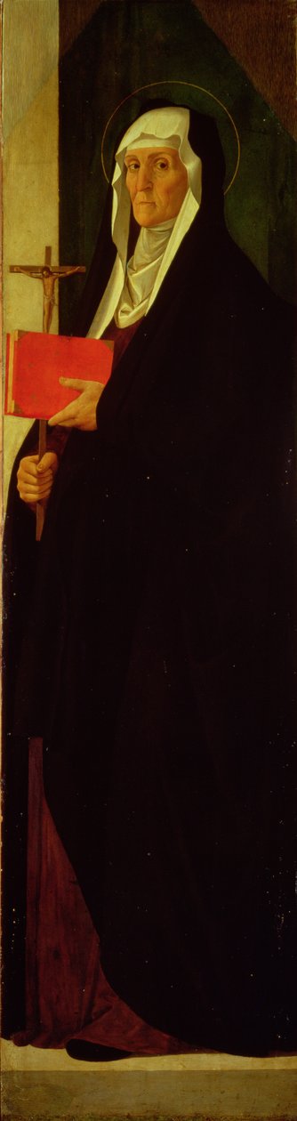 Szent Klára, 1485-90 körül (tempera, tábla) alkotó: Alvise Vivarini