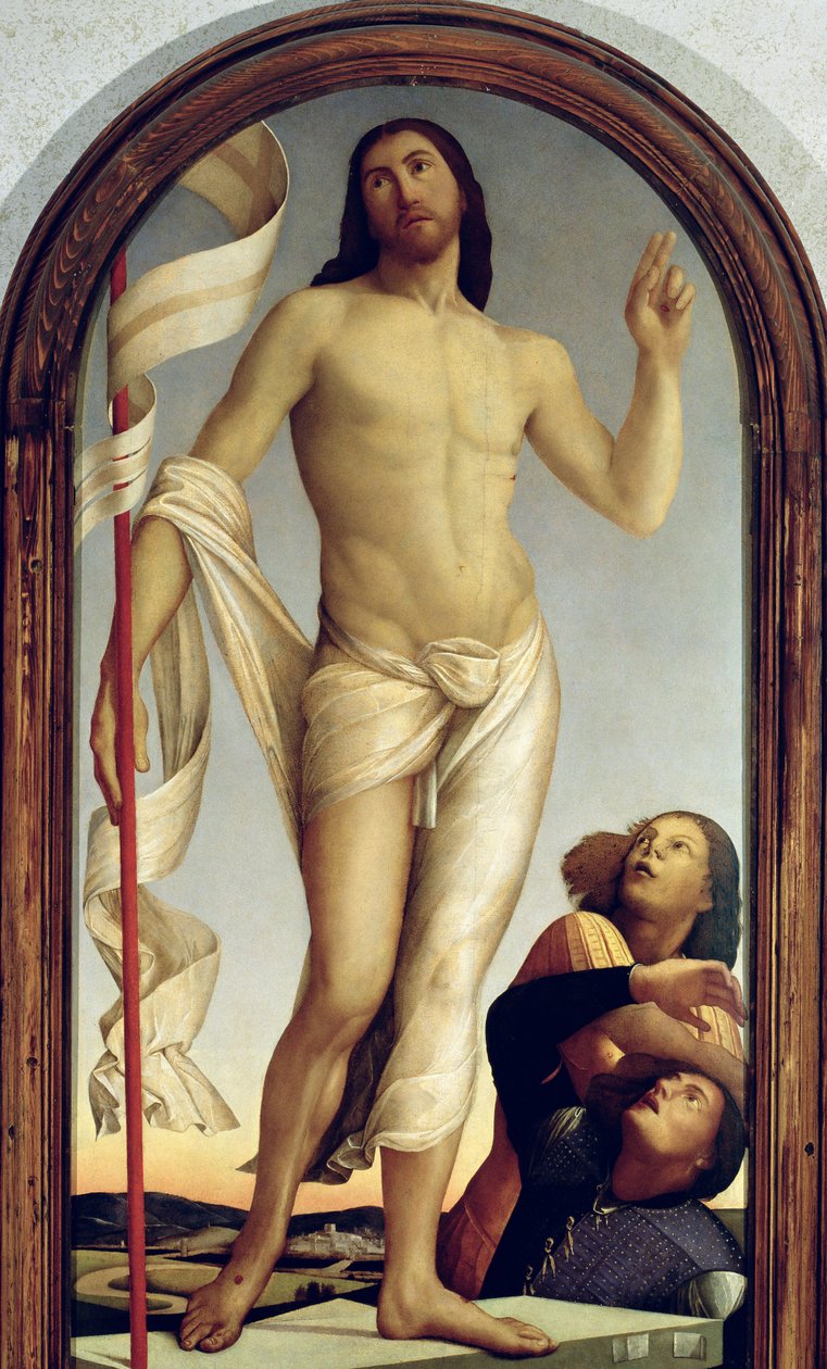 A feltámadás (panel) alkotó: Alvise Vivarini