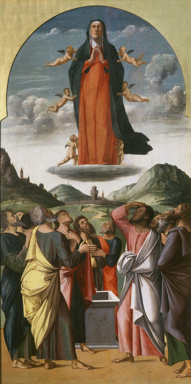 Szűz mennybemenetele, 1476-78 alkotó: Alvise Vivarini