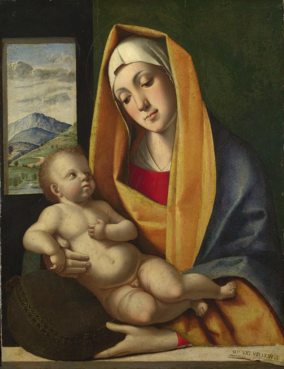 A Szűz és a Gyermek, 1483 körül alkotó: Alvise Vivarini