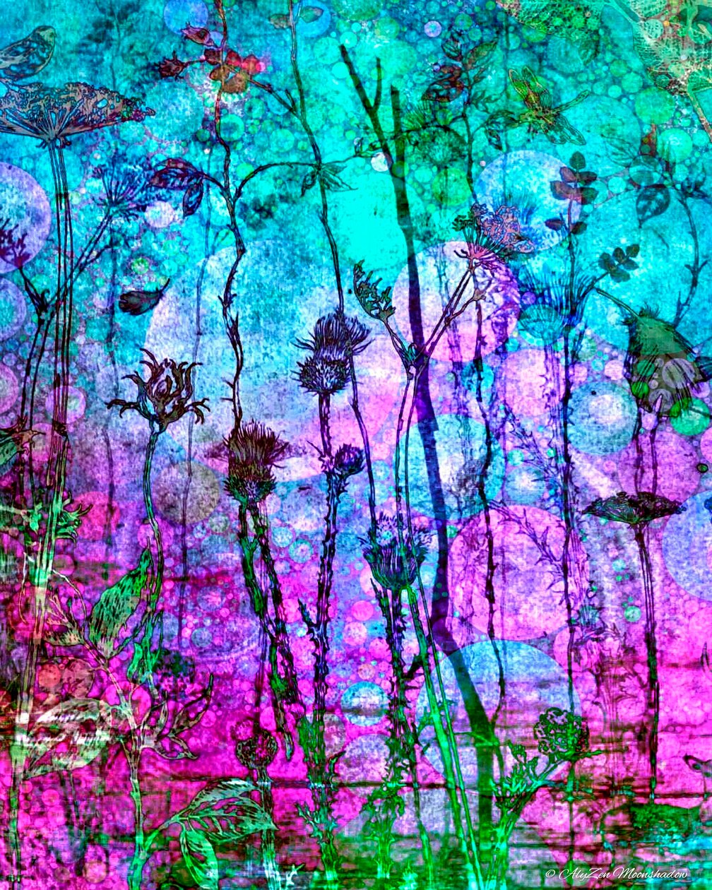 A Rich Tapestry (Cool), 2014, (digitális vegyes média phoneography) alkotó: AlyZen Moonshadow