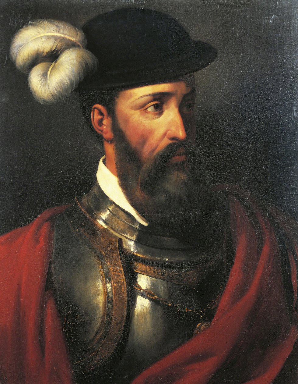 Francisco Pizarro, navigátor és hódító (1475-1541) alkotó: Amable Paul Coutan