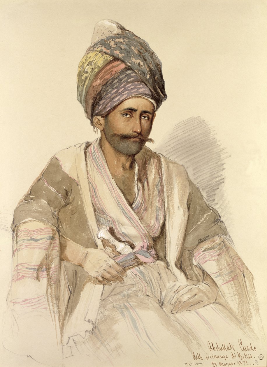 Abdullah – kurd Bitlisből, 1852 alkotó: Amadeo Preziosi