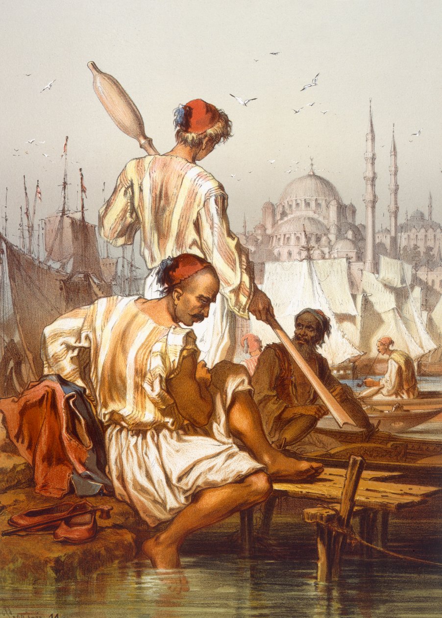 Hajósok, 1865 alkotó: Amadeo Preziosi