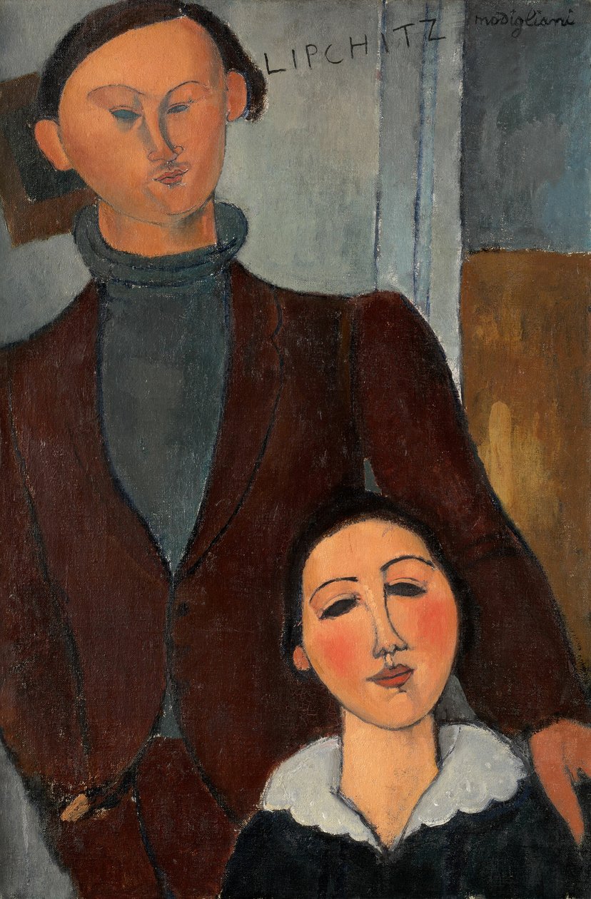 Jacques és Berthe Lipchitz, 1916. alkotó: Amedeo Modigliani
